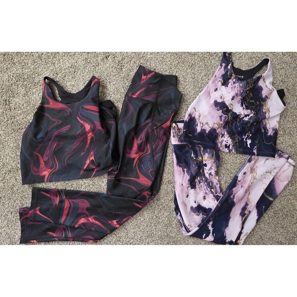 Old Navy Powersoft Active Sets Size 14/16 Girls Leggings Tops 4 Pieces Athletic - Picture 1 of 11